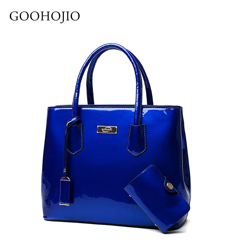 

New Luxury Patent Leather Bags Women Handbags Shoulder Tote Bag Female Messenger Crossboday Bags Famous Brand Set Sac A Main Fem