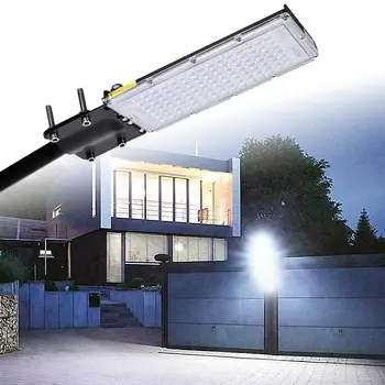 

2pcs Ultra-thin 100w LED Street Light Waterproof Industry Path Home Garden Light Outdoor Module Lamp With Mounting Bracket 220v