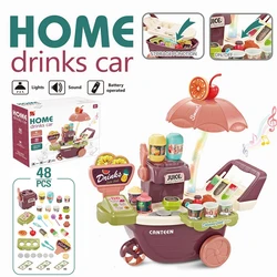 Chariot à bonbons et glaces, jouets de Simulation, jeu de maison, pour faire des courses, jeu de cerveau, ensemble cadeau pour enfants 
