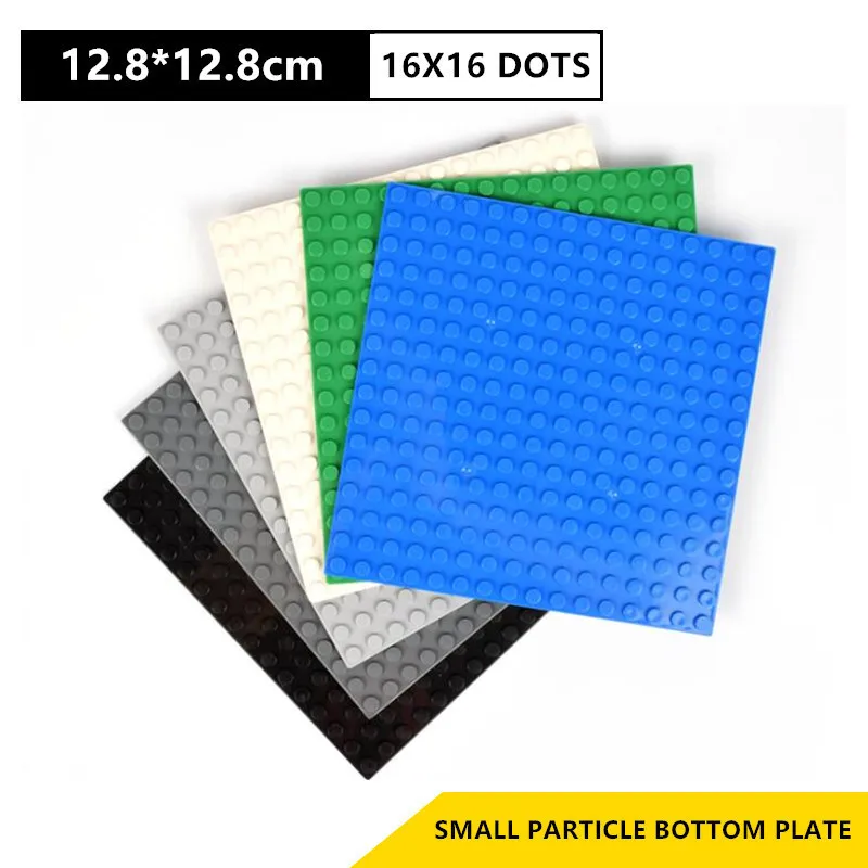 

16*16 Dots Base Plate For Small Bricks Baseplate Board City DIY Building Blocks Sets Parts Baseboard Educational Toys for Kids