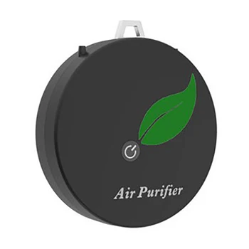 

Mini Portable Air Purifier Wearable Air Purifier Necklace USB Air Cleaner Travel-Size Purifier for Small Space Black