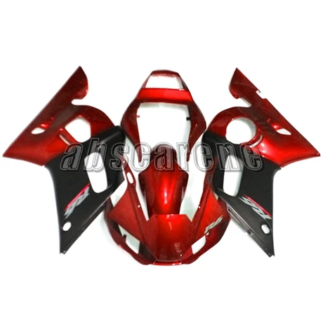 Полный комплект обтекателей для Yamaha YZF600 R6 1998 1999 2000 2001 2002 ABS пластик впрыска мотоциклетный капот глянцевый красный плоский черный