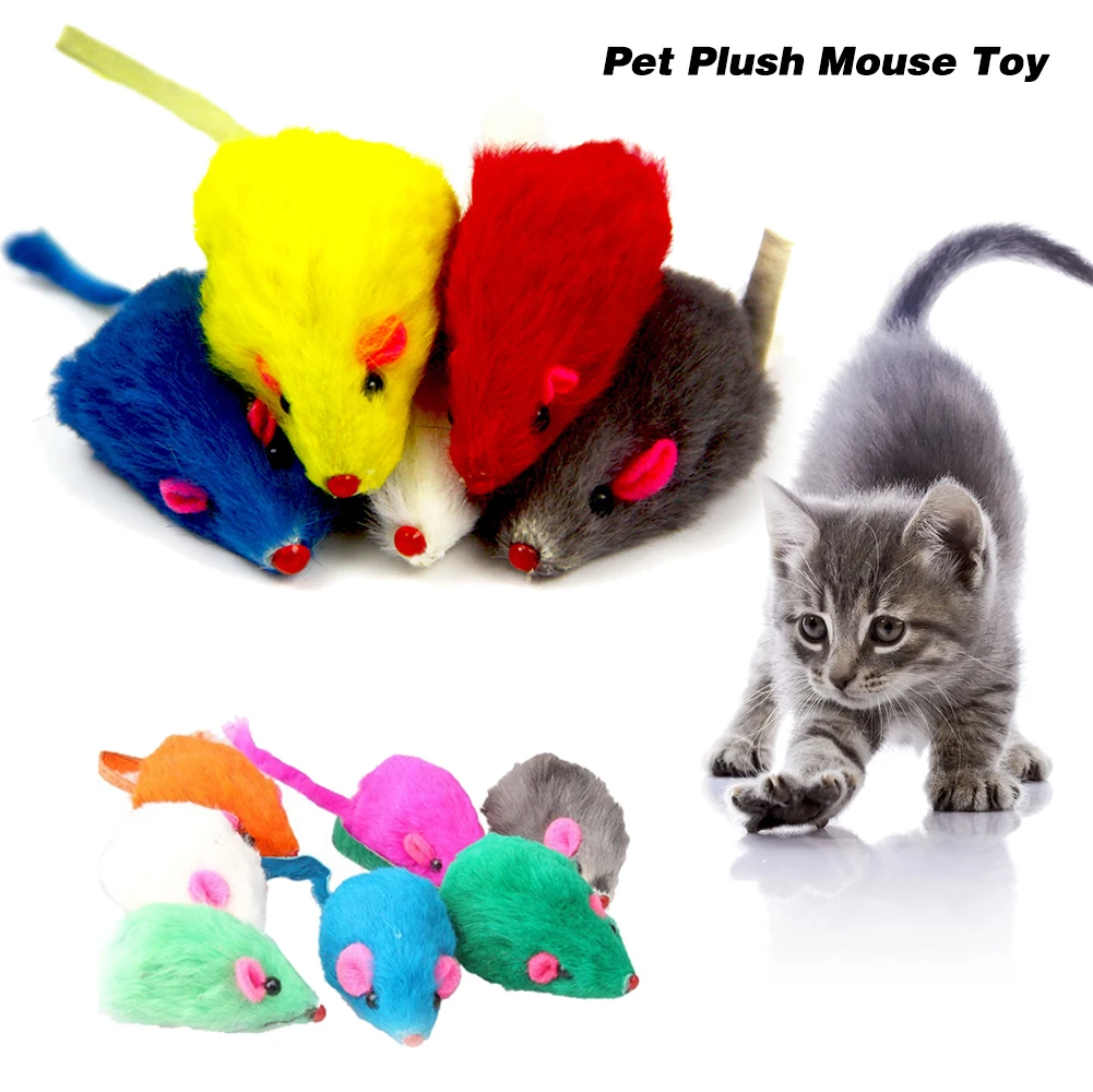 

1pc Multicolor Creative Funny False Plush Mouse Pet Cat Toys Mini Funny Playing Toys for Cats Kitten Interactive Toy