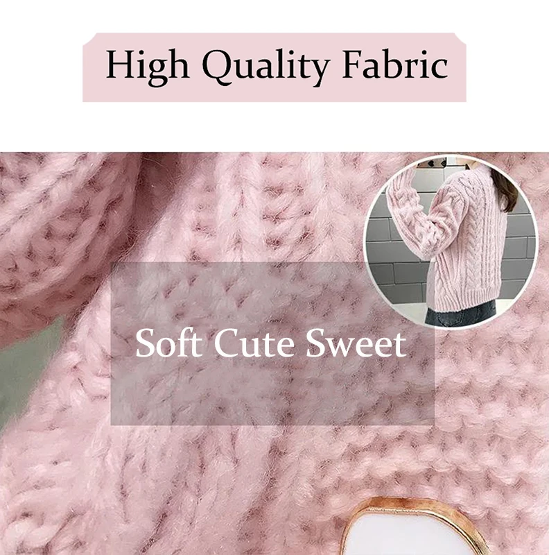 Frauen Neue Gestrickte Einfarbig Pullover Strickjacke Damen Jacke 2024 Herbst Winter Taste Mode College Stil V-ausschnitt Casual Top – Detail 1
