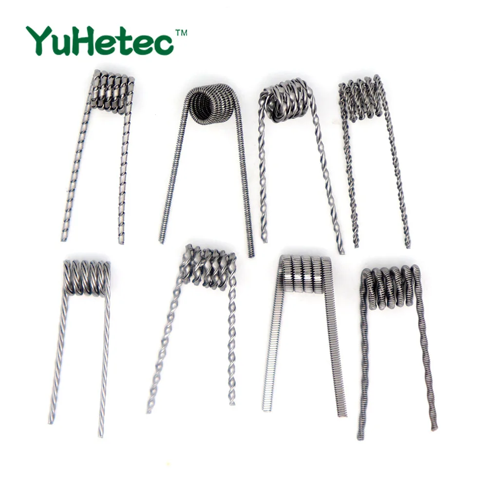 Готовая катушка YUHETEC 8 в 1 собранная Claptonwire готовые катушки Demon SS316 Tiger Alien