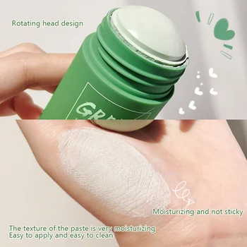 ORANOT Green Tea Cleansing Solid Mask Purifying Clay Stick Mask Oil Control Anti Acne Eggplant