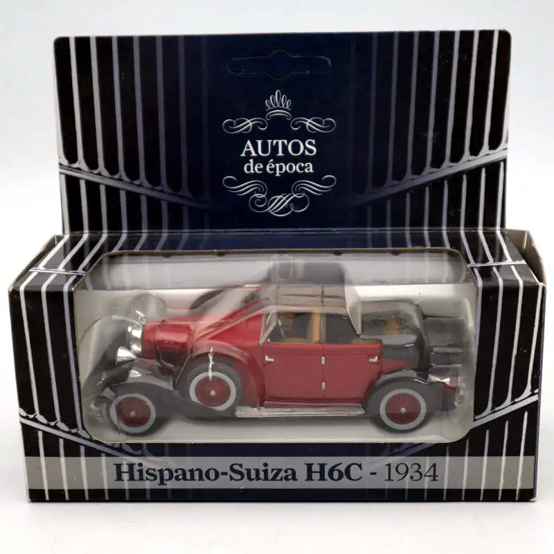 Автомобили эпоки 1/43 Hispano Suiza H6C 1934 литые модели классических автомобилей