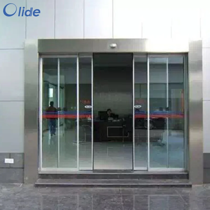

Microwave/Motion Sensor Slim Automatic Sliding Doors Without Transmission Rail And Cover,