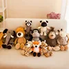 25cm 35cm Super Cute Stuffed Toys for Kids Sleeping Mate Jungle Animals Dolls Elephant Dog Tiger Fox Lion Giraffe Raccoon Monkey ► Photo 3/6