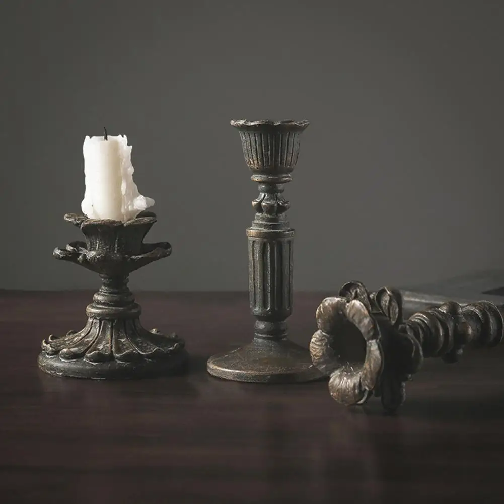

Candlelight Holder Elegant Antique Candlelight Stick Candle Stand Retro Candle Holder Fashion Decorations