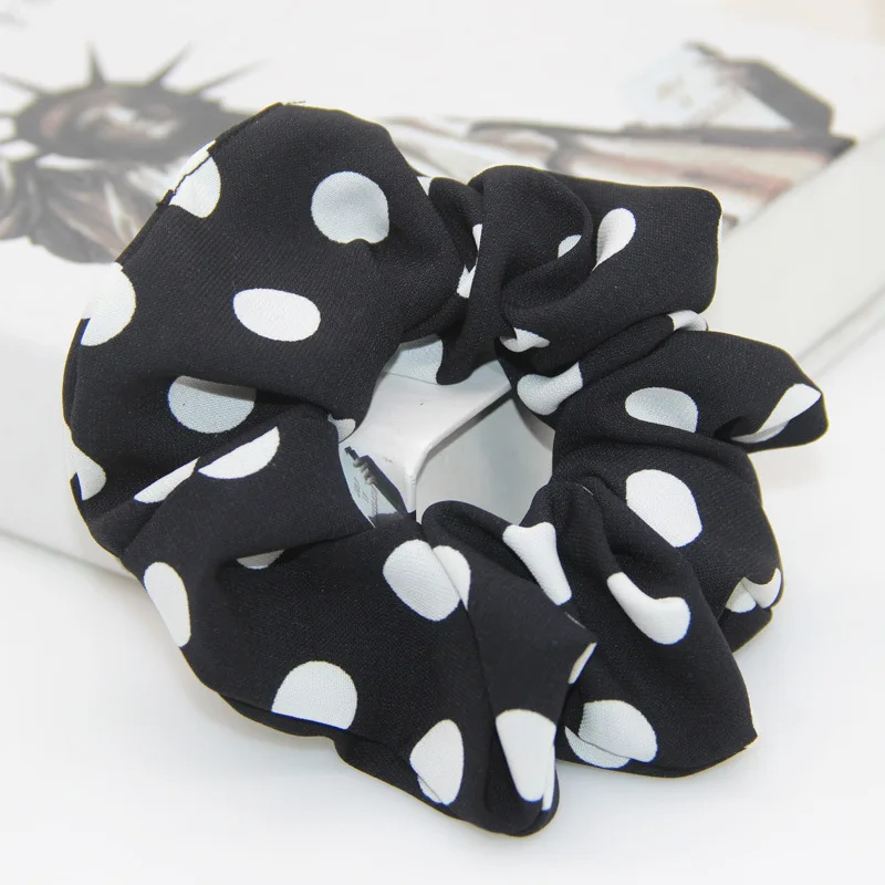 

Dot fashion Women Hair Accesorios Ladies Hair Tie Lady Scrunchies Ponytail Hair Female Girl Holder Rope Headwear PJ954