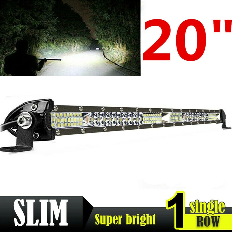 20 inch 20V Car Lights Working Lamp Offroad LED Combo Light Bar Spot