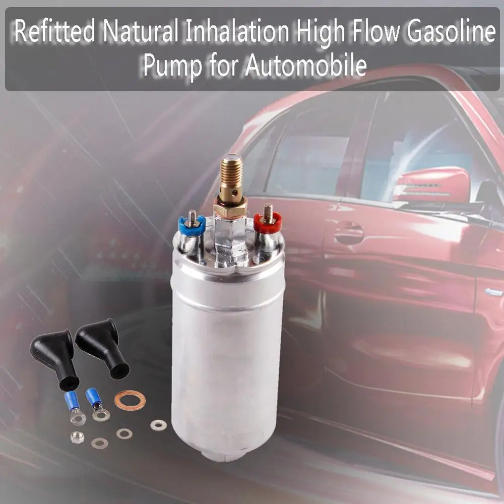 Модификация автомобиля аспиратор высокий поток бензиновый насос 12V насосная внешний Электрический топливный насос модификация автомобиля аксессуары