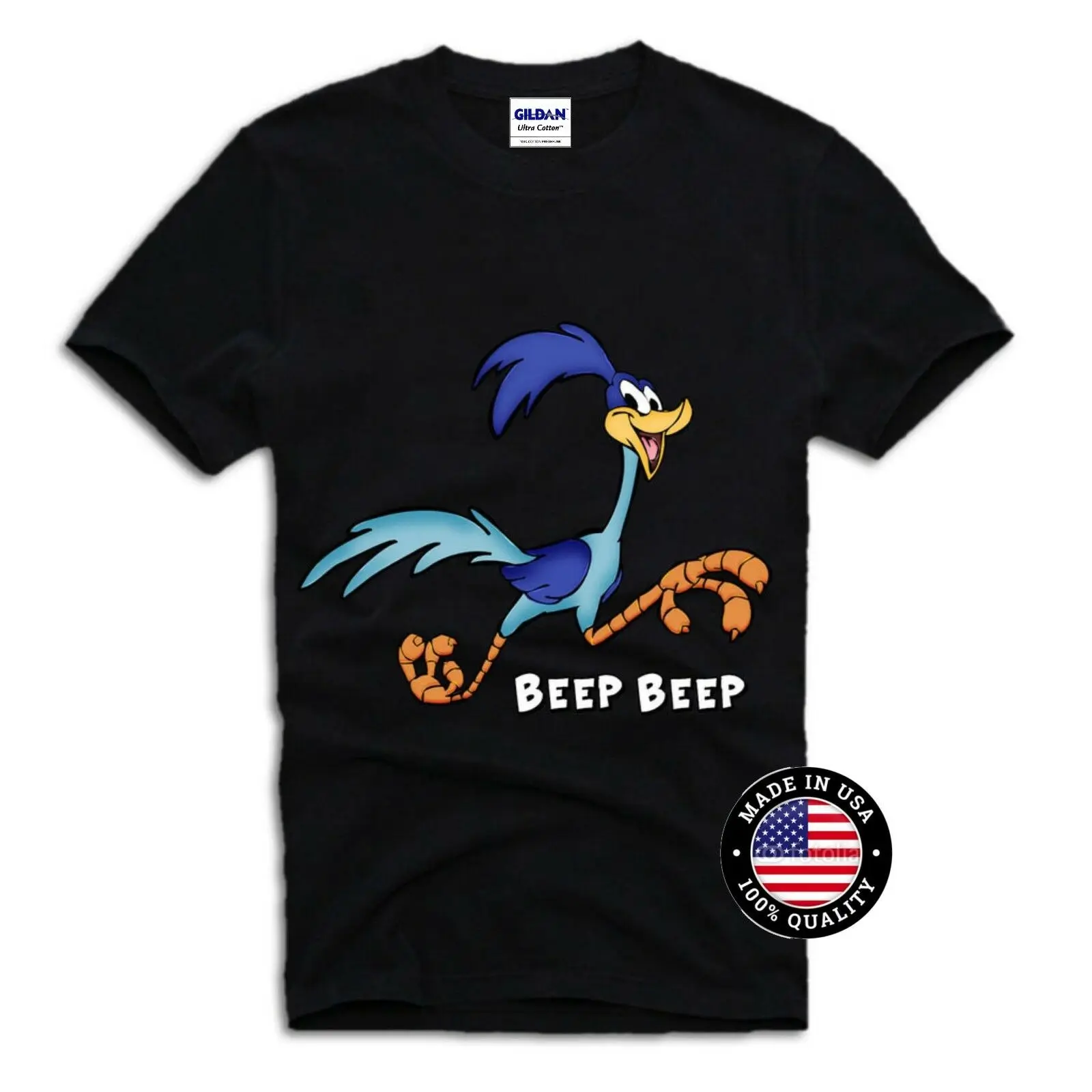 Новая Roadrunner футболка Beep Looney Coyote ttes 443 с мультяшным принтом | Мужская одежда
