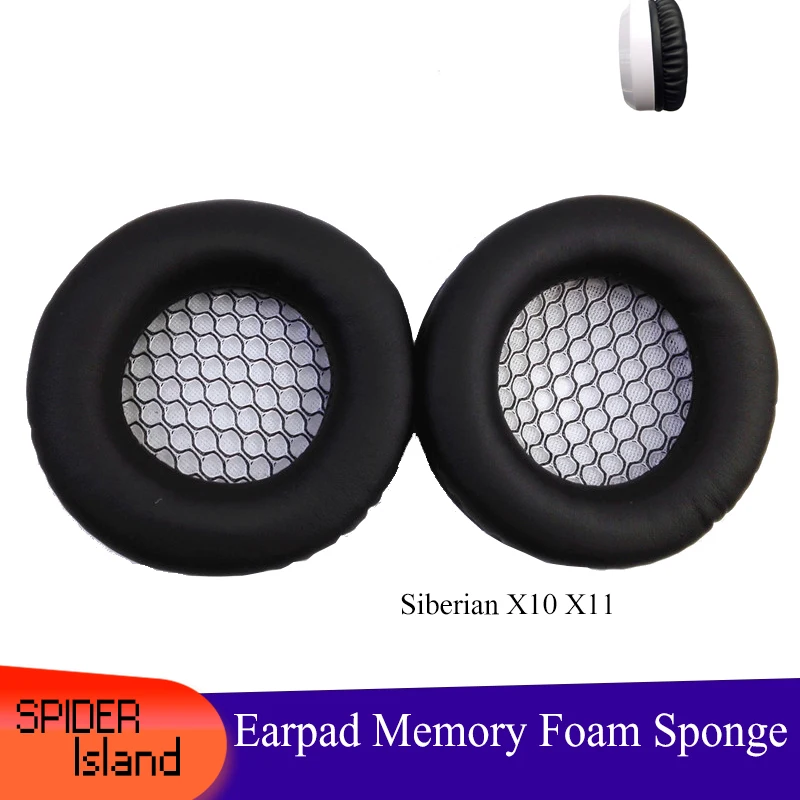 

Ear Pads Leather and Foam Ear Pad Cushion Replacement For Siberia X10 X1 Headphone Soft Cushion Ear pads