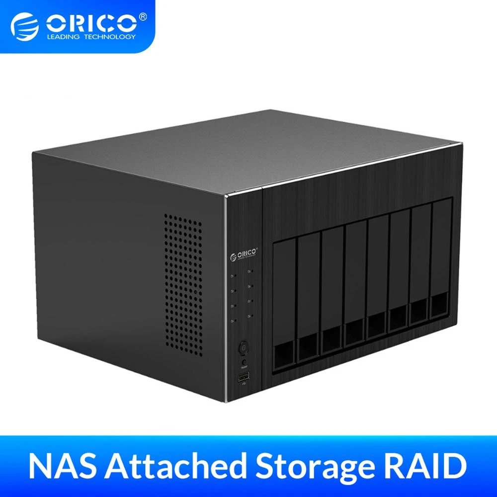 Orico Nas 2 5 3 5 Hdd Docking Station 8 Bay Network Attached Storage With Raid Gen7 Sata To Usb 2 0 3 0 Hdmi Rj45 Hdd Case Hdd Enclosure Aliexpress