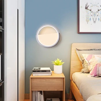 

Modern Simple LED Wall Lamp Bedroom Bedside Lamp Stairs Living Room Aisle Corridor Decorative Wall Lamp