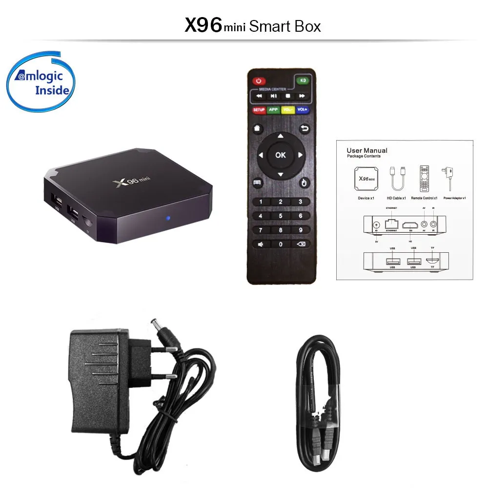 X96 Мини Android TV BOX с клавиатурой Amlogic S905W Четырехъядерный 4K WiFi Netflix mini Smart