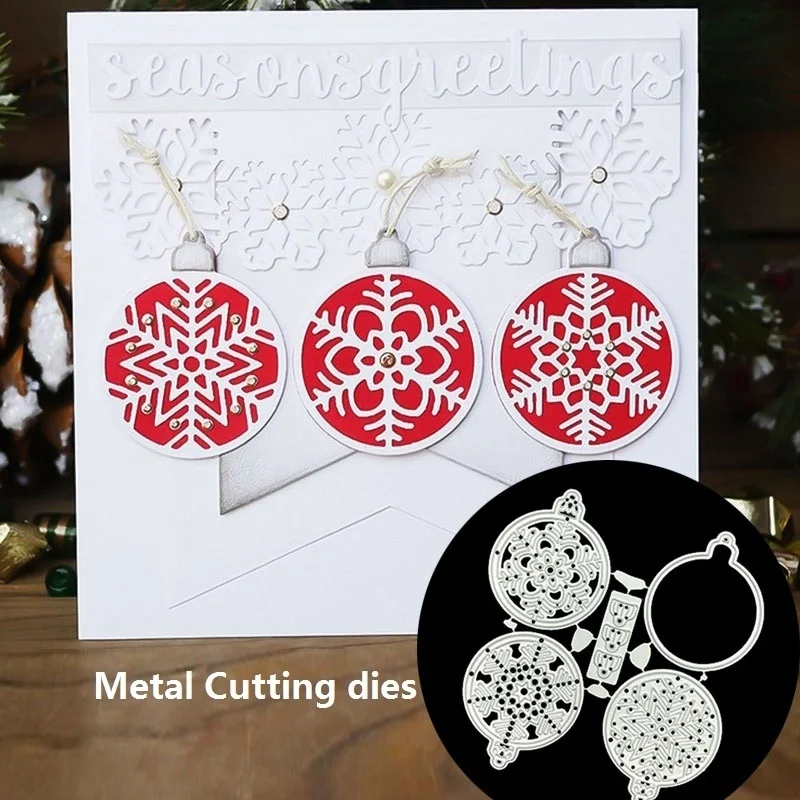 

Christmas Metal Cutting Dies Snowflake Dies Diy Craft Album Scrapbooking Embossing Dies Paper Card Maker