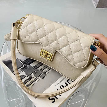 

Luxury Underarm Shoulder Bags PU Leather Cross Body Bags for Women 2020 Trend Fashion Small Armpit Purse Branded Lady's Hand Bag