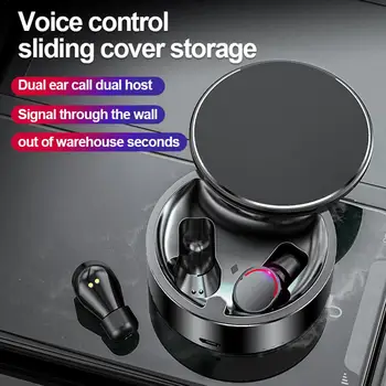 

ME-28 True Wireless Stereo Bluetooth 5.0 Earphone CVC8.0 Noise Reduction In-Ear Earbuds IPX5 Waterproof Aluminum Charging Bin