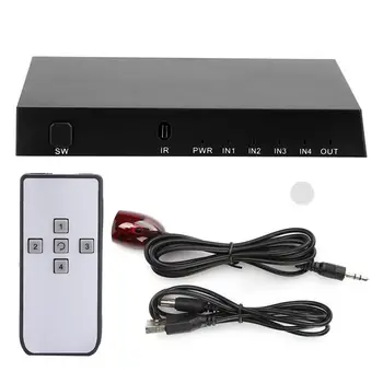 

4x1 4K 60Hz HDMI 2.0 Automatic Manual Switcher HD Splitter Adapter for Home Theater