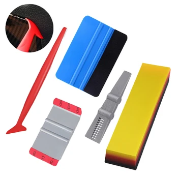 

EHDIS Vinyl Film Car Wrap Tool Set Carbon Fiber Squeegee Long Edge Scraper Stickers Window Tinting Auto Car Accessories
