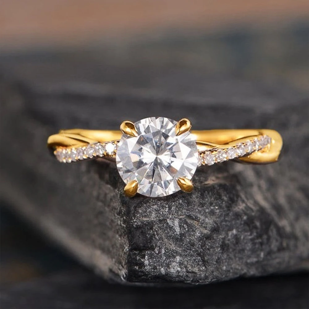 Huitan-Simple-Stylish-Female-Engagement-Proposal-Ring-Brilliant-AAA ...