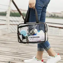 Прозрачная дорожная сумка переносная сумка для хранения водонепроницаемые накладки ПВХ Плавание Водонепроницаемая дорожная сумка для хранения T