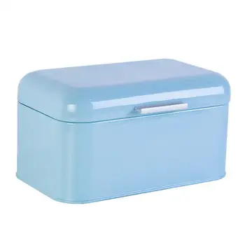 

1PC Metal Bread Box Iron Sheet Storage Jar Vintage Kitchen Storage Tank Desktop Bread Storage Bin Creative Bread Snack Box