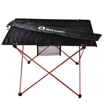 

Outdoor Furniture Table Red Folding Camping Table Light Color Weight Ultralight Desk Fishing Tables Modern Foldable Furniture
