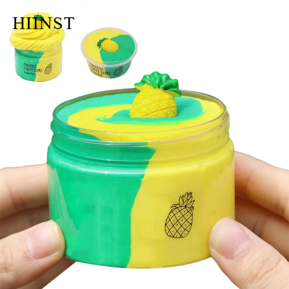 HIINST, рождественские игрушки, сделай сам, слизи, ананас, грязь, фрукты, мягкая игрушка для снятия стресса, подарок для детей, для взрослых, ароматизированный Лизун, снимает стресс, игрушки