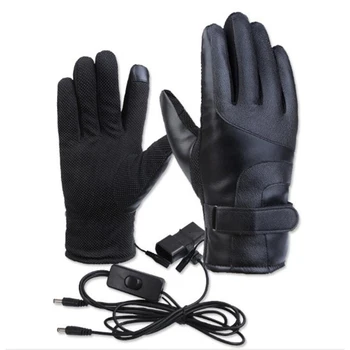 

Winter Electric Heated Gloves Windproof Cycling Warm Heating Touch Screen Skiing Gloves USB Powered Heated Gloves For Men Women