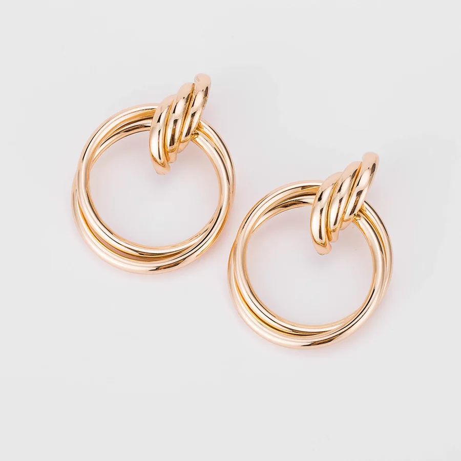 2019 Bohemia Style Exaggeration Round Metal Alloy Big Drop Earrings for Girl Women Fashion Jewelry Accessories Gift | Украшения и