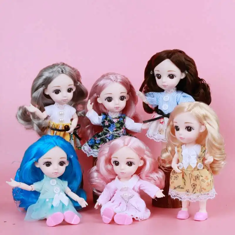 

18 Movable Joints BJD Doll 18cm Makeup Dress Up BJD Dolls with Fashion Clothes for Girls Toy Gifts Christmas gifts