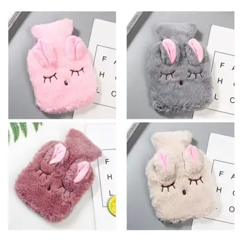 

Cartoon Rabbit Explosion-proof Hot Water Bottle Warm Water Bag Removable Washable Hot Water Bottle Cover Hand Warmer