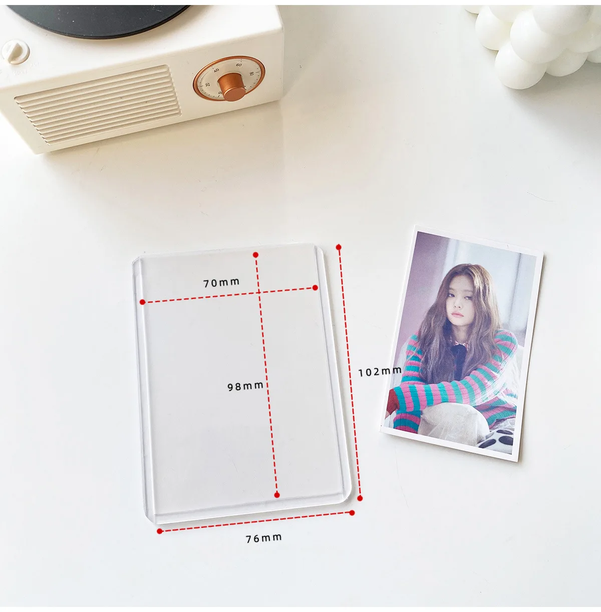 Kpop Photocards Film Protector Idol Photo Sleeves Holder Screen Protector 10PCS 25PCS Pack School Stationery card protector,idol card protector,photo card holder