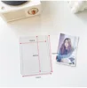 MINKYS 10PCS 25PCS Pack Kpop Photocards Film Protector Idol Photo Sleeves Holder With Screen Protector School Stationery 6