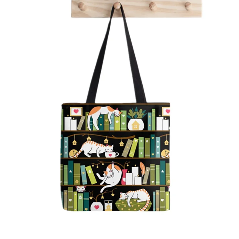 Shopper Lady bug Entwined Tote Bag Printed Tote Bag women Harajuku shopper handbag girl Shoulder shopping bag Lady Canvas Bag