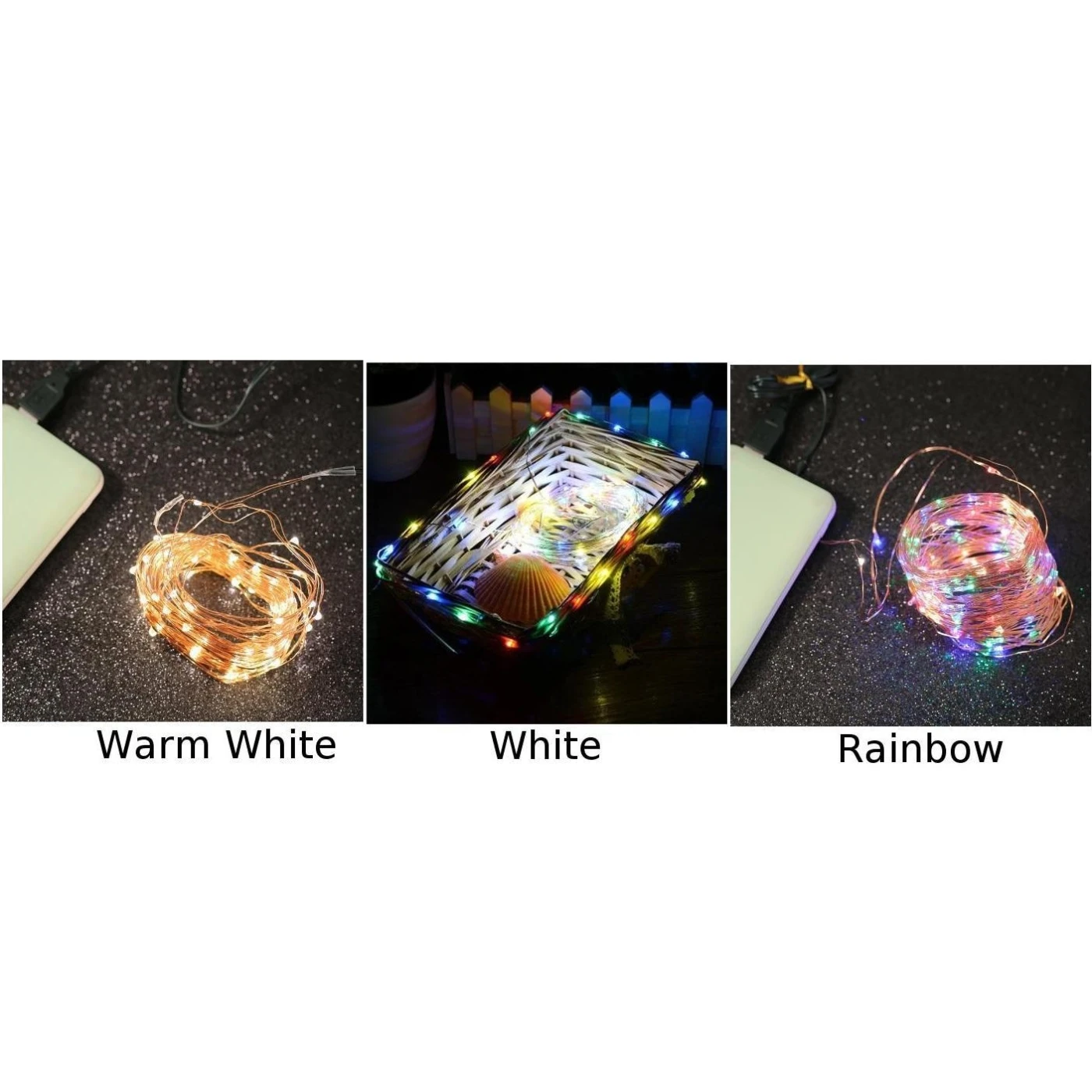 Decor Light String USB Waterproof Holiday Seasonal Home Fairy Lamp 10M