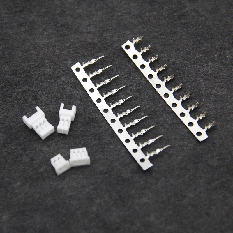 40 шт. Micro JST 1 25 2P 3P Мужской вставной корпус пластиковые соединители с клеммами