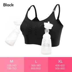 All-Day Comfort Maternity Nursing & Pumping Bra - XL (Black)