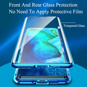 

Metal Magnetic Case For Huawei Honor 20 20i V20 V30 8X Max 9X Pro 10 Lite Cover For Huawei P30 P20 Pro Y9 Prime Nova 6 6SE Cover