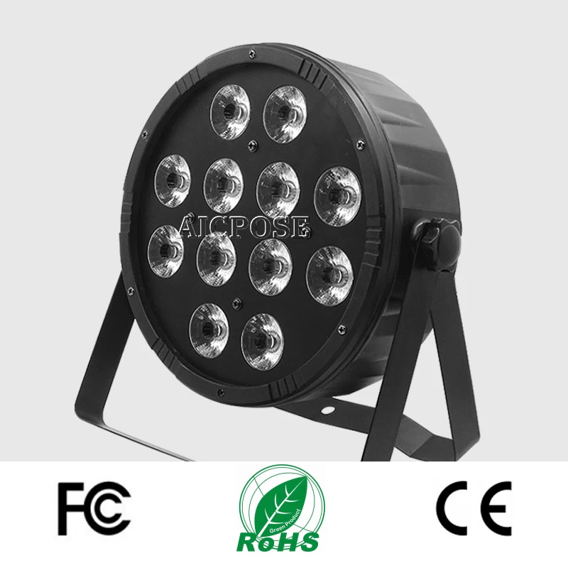 20 шт./лот 12x12 Вт RGBW 4 в 1 12*12 АБС пластик плоский светодиодный dmx512 дискотека