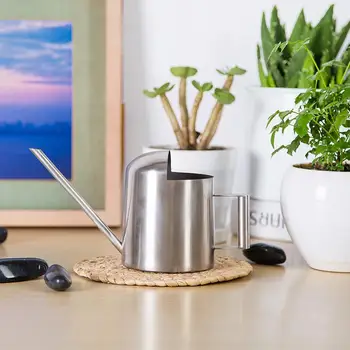 

300ML Stainless Steel Watering Can Mini Long Mouth Sprinkling Pot for Houseplant