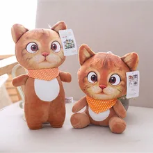 Peluche d'animal de dessin animé de 20cm, chat en peluche de haute qualité, jouets doux pour garçons, accessoires de fête