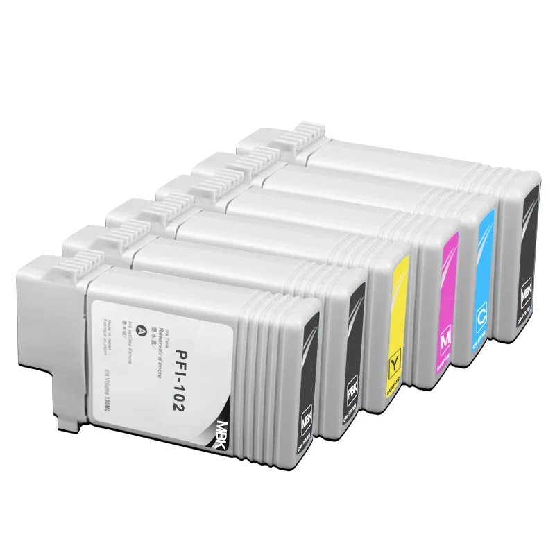 Для PFI102 PFI 104 совместимый картридж с чернилами pfi102 102 для Canon IPF650 IPF655 IPF750 IPF755 IPF760 IPF765