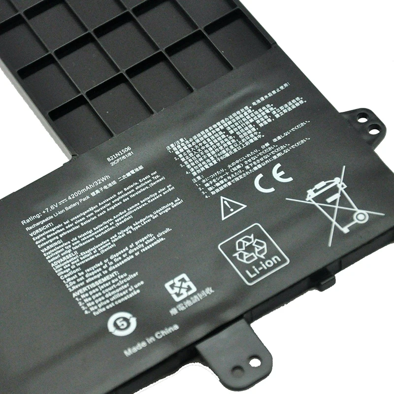 GZSM Аккумулятор для ноутбука B21N1506 для Asus E502M серия батарея для ноутбука 7,6 V 32Wh зарядное устройство для ноутбука
