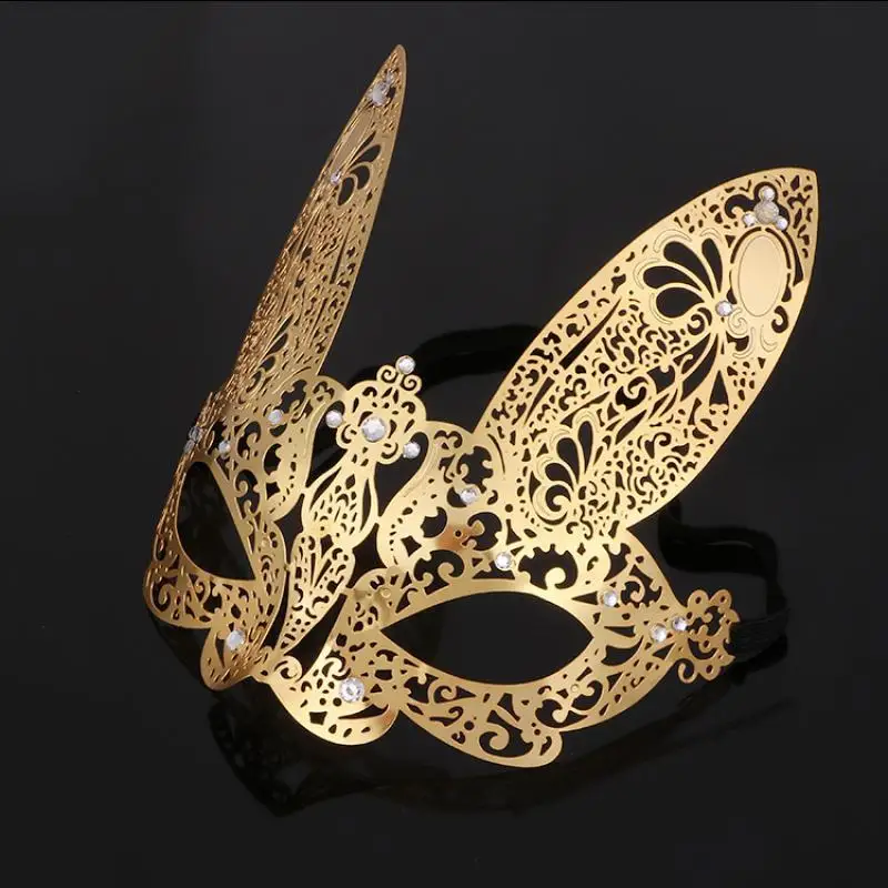 Sexy Lace Masquerade Mask for Carnival Halloween Metal Half Face Ball Party Masks Festive Party Supplies Fancy Dress Costume