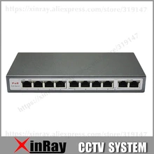 Полный 8CH коммутатор питания через Ethernet 10/100 м 150 м расстояние 120 Вт постоянного тока и 2Lan Порты и разъёмы IP Камера CCTV Системы NVR POE Питание адаптер POE8CH